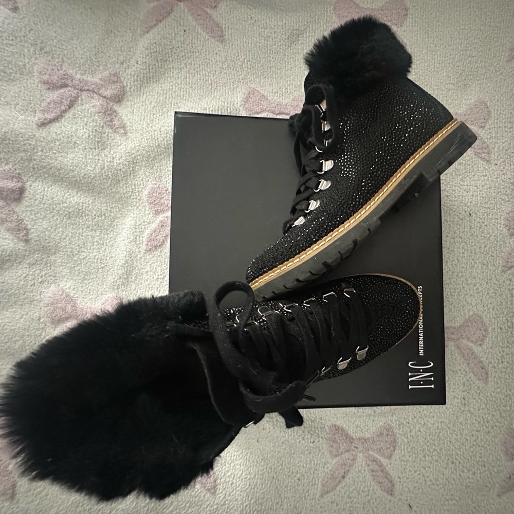 INC International Concepts Sparkly Winter Boots